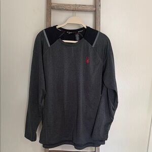 Spyder Men's Gray Long Sleeve Shirt